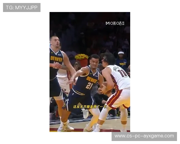 约基奇篮下接球扣篮得手，掘金彻底压住对手